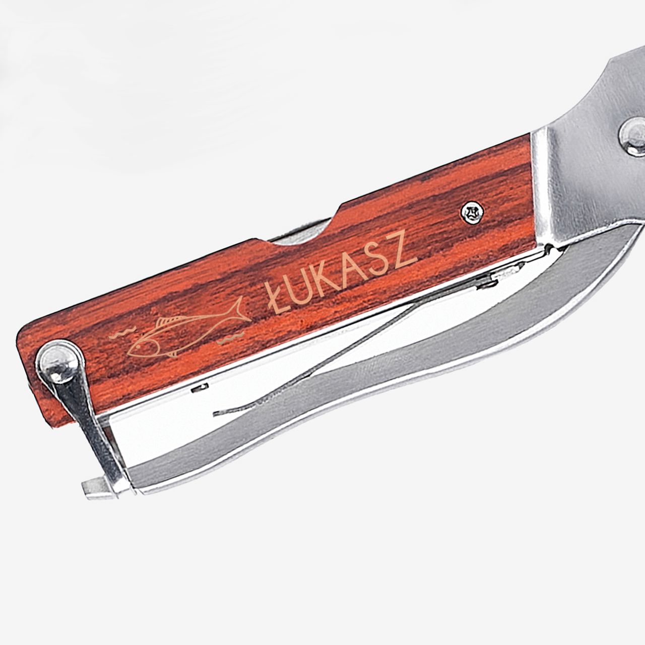 Multitool z grawerem GADŻET DLA WĘDKARZA