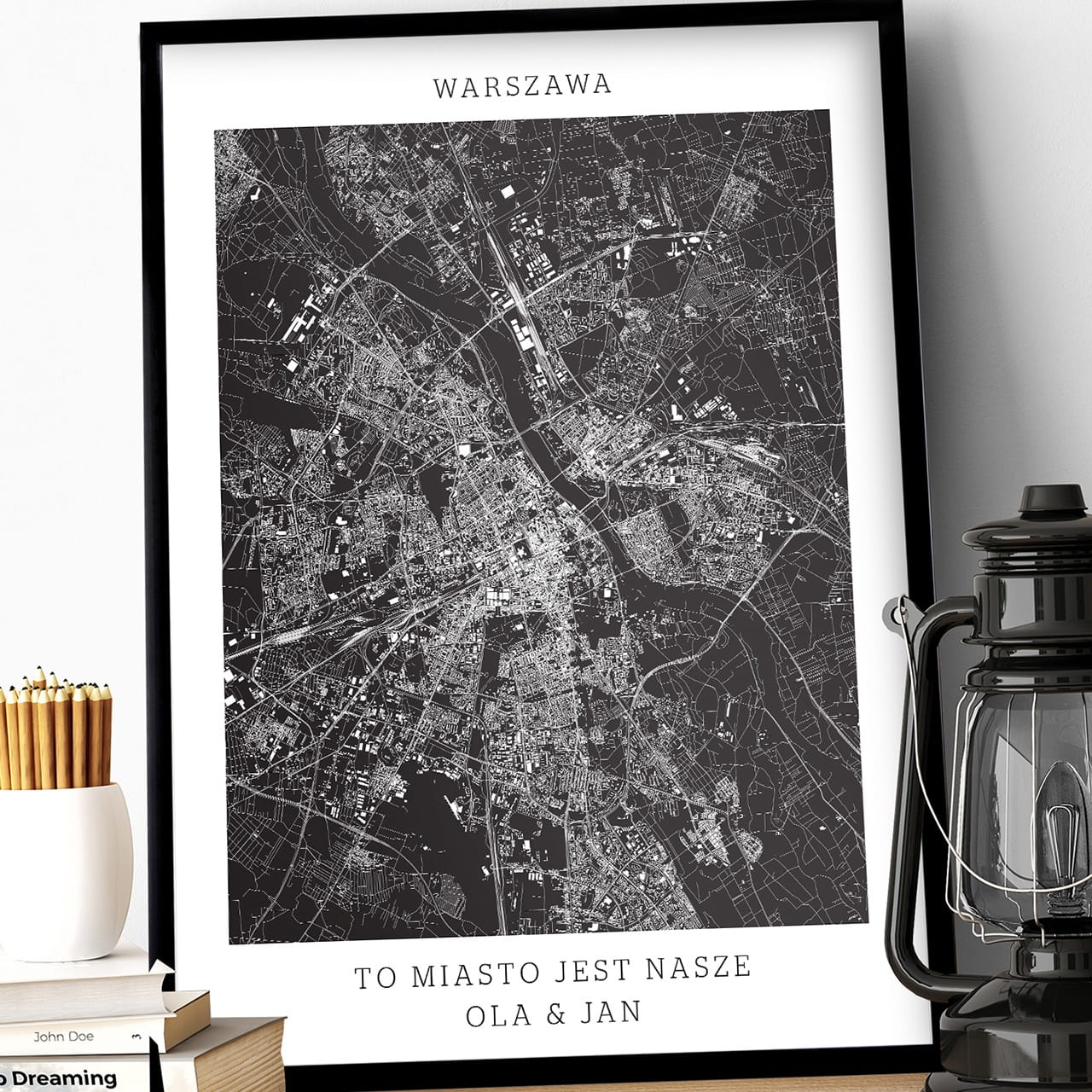 Plakat MAPA MIASTA - WARSZAWA Mapy |