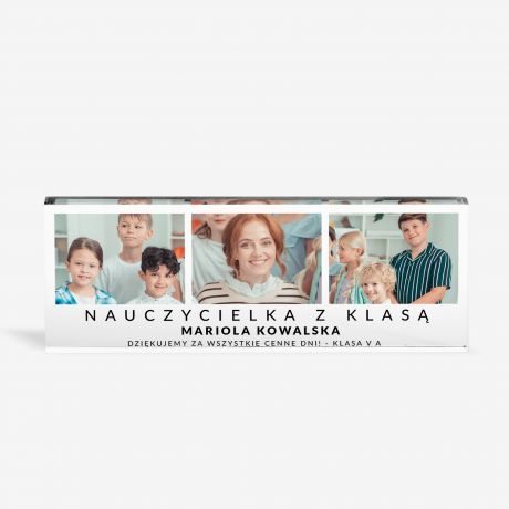 Akrylowa tabliczka na biurko PAMITKA DLA WYCHOWAWCY prezent dla nauczyciela prezent dla wychowawcy na koniec roku