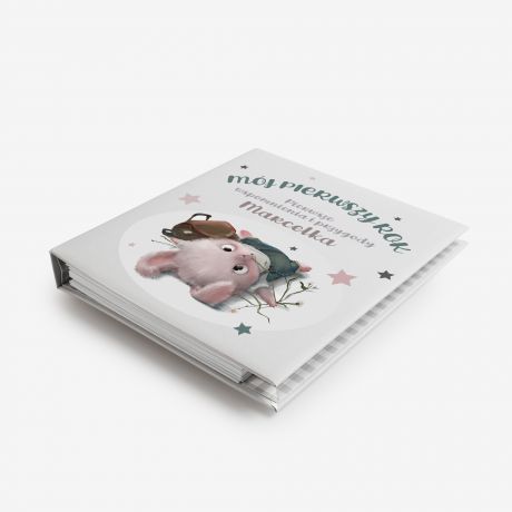 Album dziecka od narodzin M�J PIERWSZY ROK prezent na roczek dla ch�opca