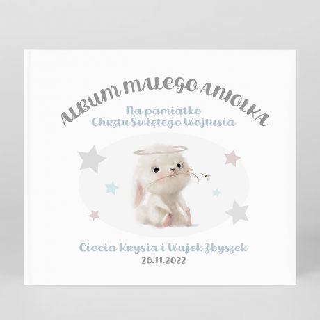 Personalizowany album na chrzest KRLICZEK