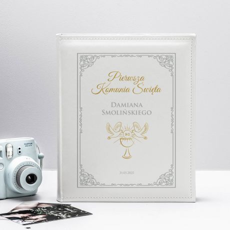 Personalizowany album na zdjcia KOMUNIJNE album komunijny pamitka komunii witej