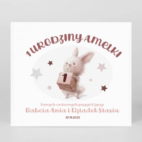 Personalizowany album MÓJ PIERWSZY ROK dla dziewczynki