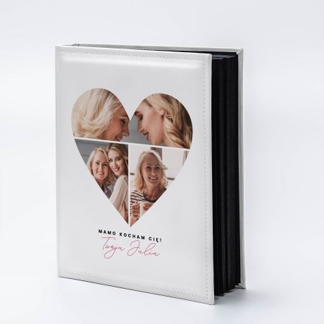 Personalizowany album na Dzie Matki SERCE
