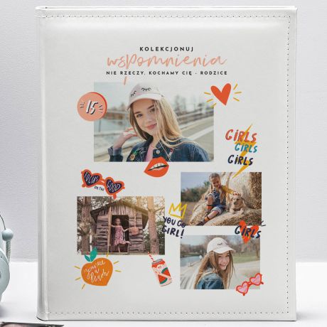 Personalizowany album PREZENT NA URODZINY DLA 15 LATKI