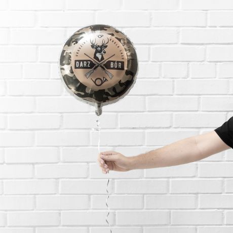 Balon z helem w kartonie + personalizowana kartka PREZENT NA 50 URODZINY DLA MYLIWEGO