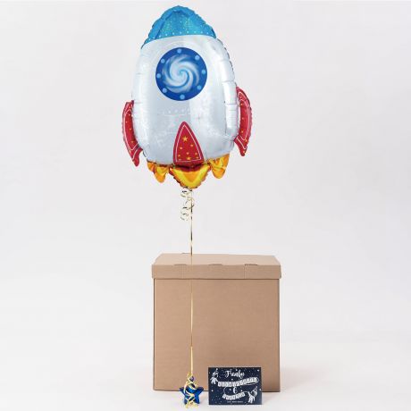 Balon w pudełku na urodziny PREZENT DLA CHŁOPCA