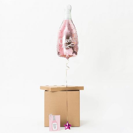 Balon z helem na prezent + kartka personalizowana PREZENT DLA NAJLEPSZEJ PRZYJACIӣKI