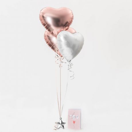 Balon z helem w pudeku + personalizowana kartka UPOMINEK DLA UKOCHANEJ prezent na walentynki dla niej