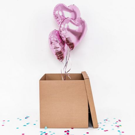 Balony w pudeku + kartka GRATULACJE NA NARODZINY DZIECKA