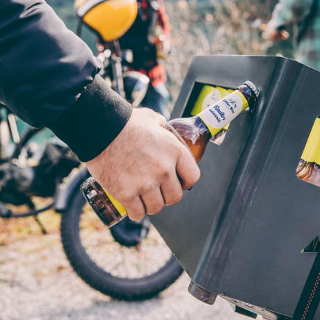 Stylowy BEER BOX wielofunkcyjna skrzynka z rusztem Hofats 
