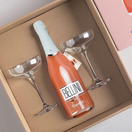 Bellini z kieliszkami PREZENT DLA FRYZJERKI