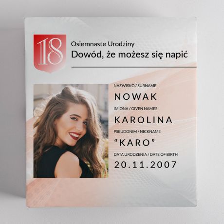 Bellini z kieliszkami PREZENT NA 18 URODZINY dla koleanki prezent na osiemnastk zestaw prezentowy na 18 urodziny