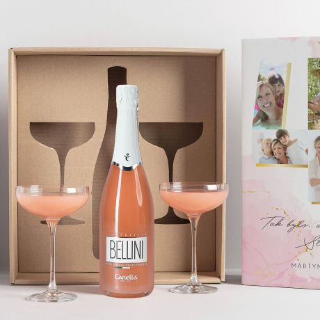 Bellini i kieliszki PREZENT NA 40 URODZINY DLA NIEJ