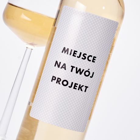 Biae wino na prezent TWJ PROJEKT wino z wasn etykiet