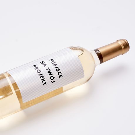 Białe wino na prezent TWÓJ PROJEKT wino z własną etykietą