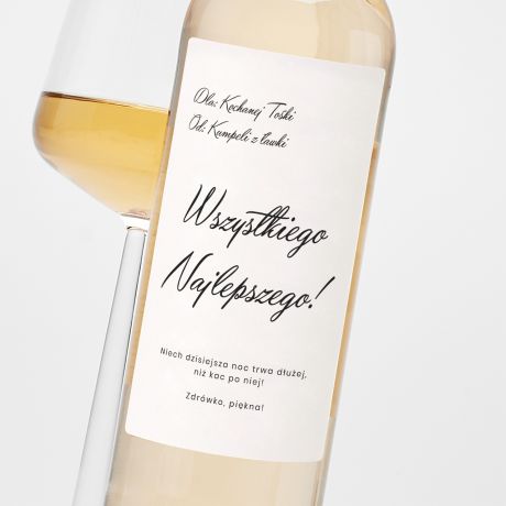 Bia�e wino na prezent urodzinowy DLA DZIEWCZYNY
