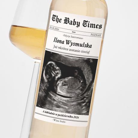 Biae wino THE BABY TIMES  powiadomienie o ciy