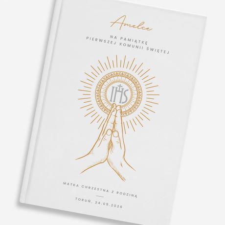 Personalizowana biblia na prezent PAMI�TKA PIERWSZEJ KOMUNII �WI�TEJ prezent na komuni� biblia na komuni�