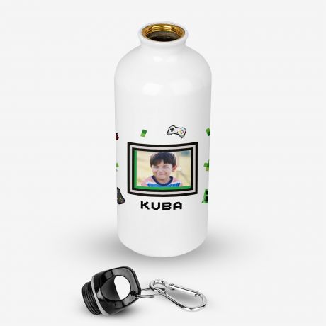 Bidon dla ch�opca GAME ON  prezent w stylu Minecraft