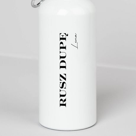Bidon na wod RUSZ DUP mieszny prezent dla sportowca personalizowany bidon bidon personalizowany