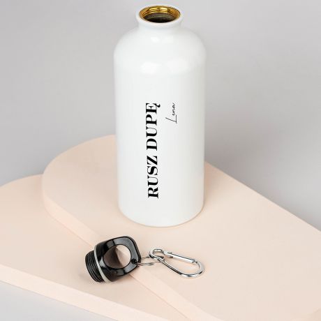 Bidon na wod RUSZ DUP mieszny prezent dla sportowca personalizowany bidon bidon personalizowany