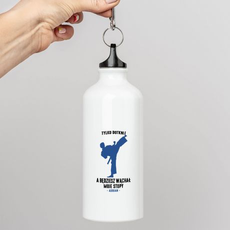 Bidon ze miesznym nadrukiem DLA TRENUJCEGO TAEKWONDO