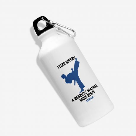 Bidon ze �miesznym nadrukiem DLA TRENUJ�CEGO TAEKWONDO