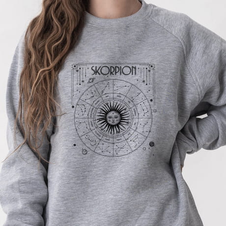 Baweniana bluza ze ZNAKIEM ZODIAKU - XXL