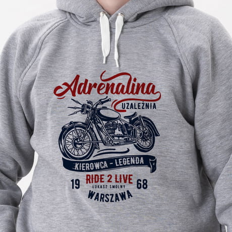 Bluza mska z baweny PREZENT DLA MOTOCYKLISTY - S