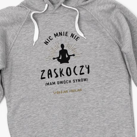 Bluza dla mamy z kapturem ZASKOCZENIE - XXL