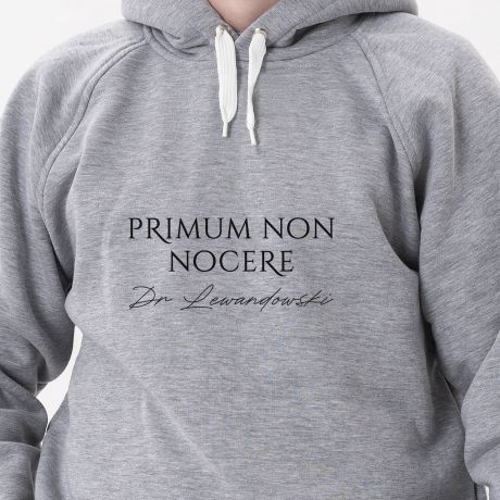 Baweniana bluza dla lekarza PRIMUM NON NOCERE - S