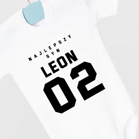 Body dla dziecka NAJLEPSZY SYN prezent dla niemowlaka personalizowany prezent dla noworodka body niemowlce