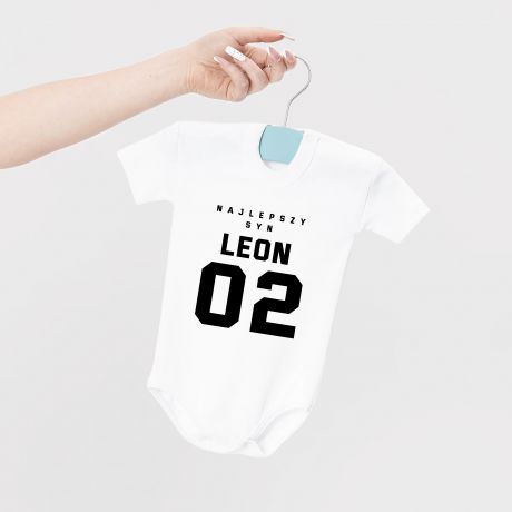Body dla dziecka NAJLEPSZY SYN prezent dla niemowlaka personalizowany prezent dla noworodka body niemowlce
