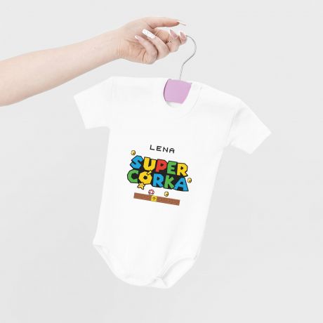 Body dla dziecka SUPERCRKA prezent dla dziewczynki body dla dziewczynki