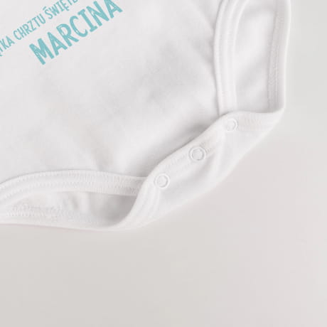 Body dla niemowlaka z nadrukiem PAMITKA CHRZTU WITEGO