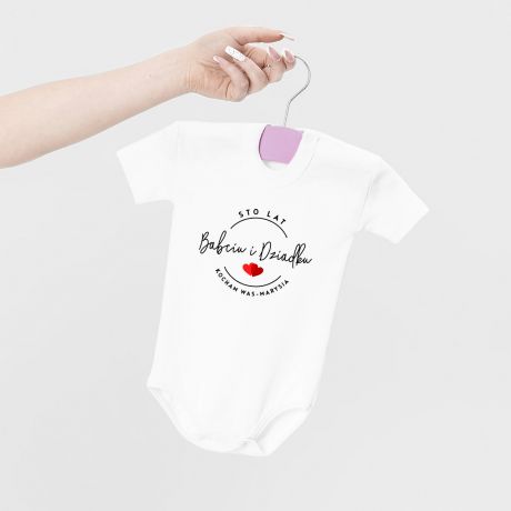 Personalizowane body na Dzie Babci i Dziadka KOCHAM WAS prezent na pierwszy Dzie Babci i Dziadka