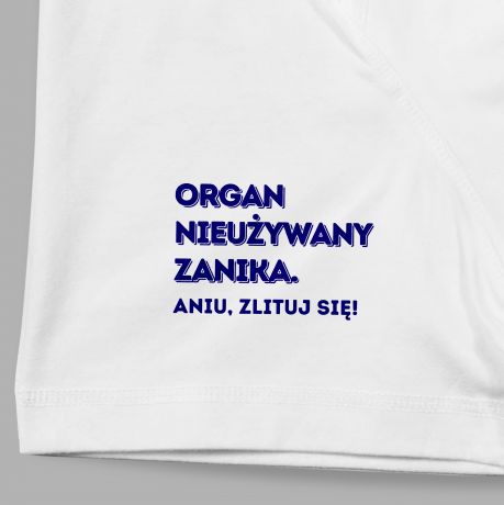 Personalizowane bokserki z napisami ORGAN NIEUYWANY ZANIKA - M