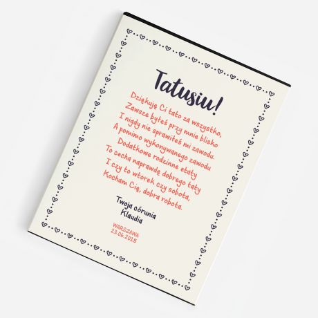 Bombonierka dla taty ETATY TATY personalizowana