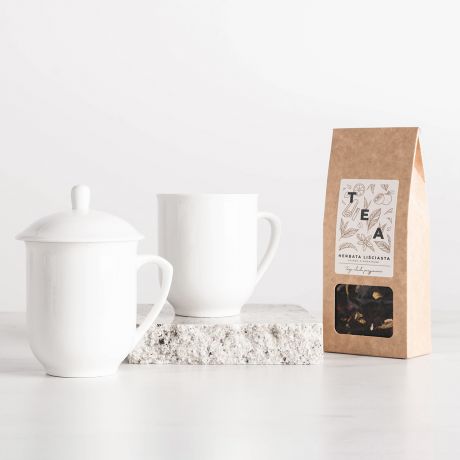 Personalizowany BOX NA DZIEŃ MAMY herbata z kubeczkami