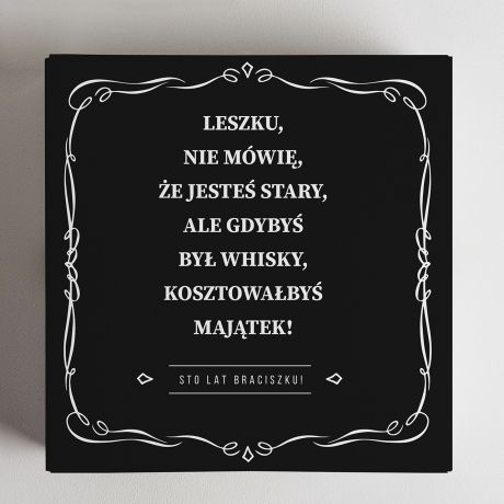 Box z whisky JESTE STARY prezent dla brata na urodziny prezent na urodziny dla brata box prezentowy dla niego