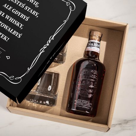 Box z whisky JESTE STARY prezent dla brata na urodziny prezent na urodziny dla brata box prezentowy dla niego