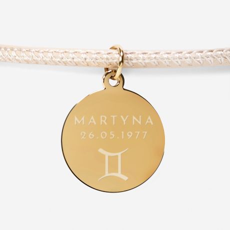 Personalizowana BRANSOLETKA BLINITA bransoletki zodiakalne bransoletka znak zodiaku