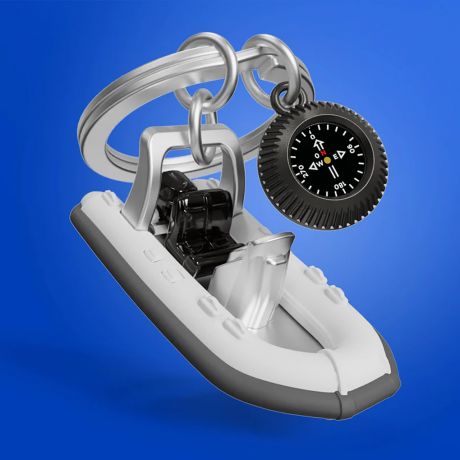 Breloczek do kluczy MOTORWKA PONTONOWA brelok do kluczy prezent dla sportowca zawieszka do kluczy
