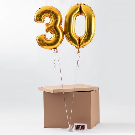 Balony na 30 URODZINY z personalizowan kartk balony urodzinowe prezent na 30 urodziny dla niej