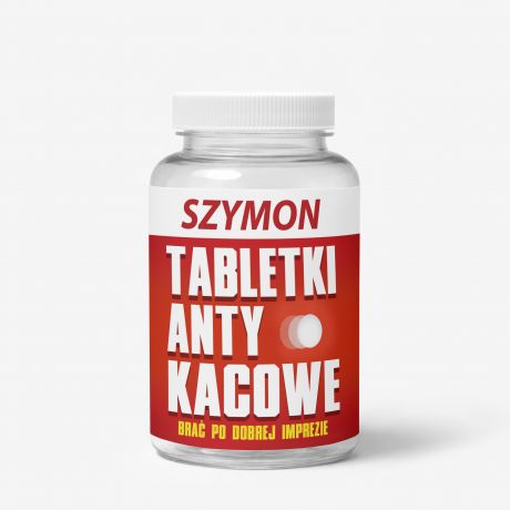 Buteleczka na cukierki z personalizowan� etykiet� PREZENT DLA KOLEGI pojemnik na cukierki prezent dla niego