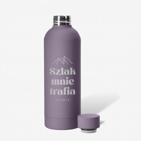 Butelka termiczna na wod� SZLAK MNIE TRAFIA prezent dla mi�o�niczki g�r termos w g�ry prezent dla niej