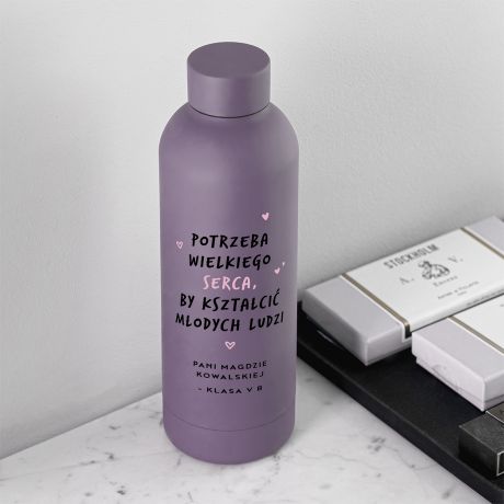 Butelka termiczna PREZENT DLA NAUCZYCIELKI butelka termiczna personalizowana prezent na Dzie� Nauczyciela