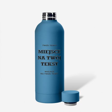 Termiczna butelka z w�asnym nadrukiem TW�J TEKST butelka termiczna butelka z nadrukiem bidon termiczny
