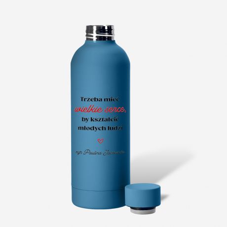 Butelka termiczna WIELKIE SERCE prezent dla nauczyciela na koniec roku szkolnego  podzi�kowanie dla nauczyciela